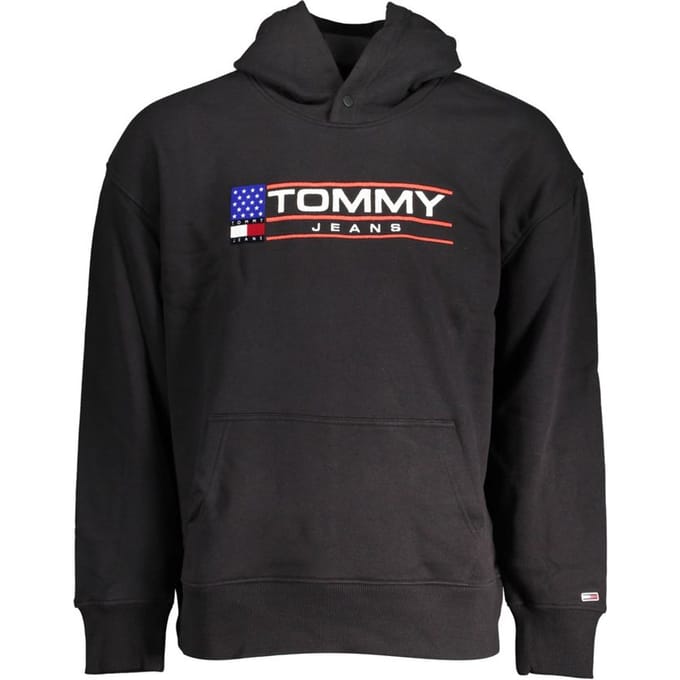 Tommy Hilfiger Zwarte Katoenen Heren Trui