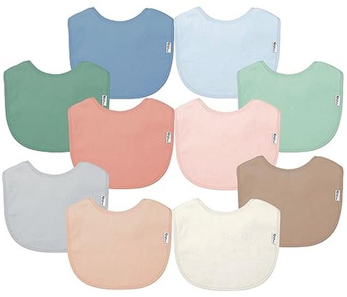 Waterdichte badstof slabben voor baby's (10 stuks)