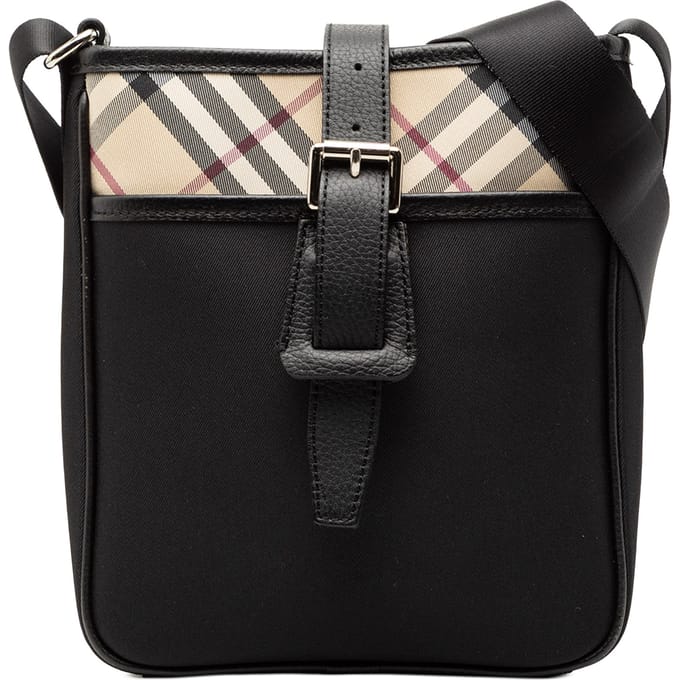 Tweedehands Nova Check Trimmed Canvas Schoudertas