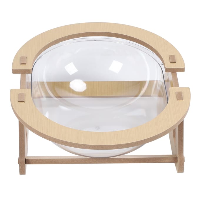 Lit Transparent pour Chat Spacieux Structure Stable Look Élégant Hamac Transparent pour Chat pour Dormir Jouer se Prélasser white