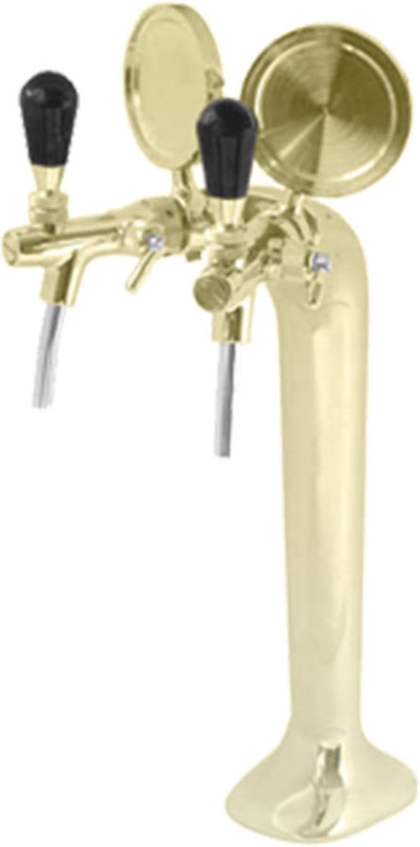 Lindr Cobra Tapzuil 2-taps PVD/messing kleur