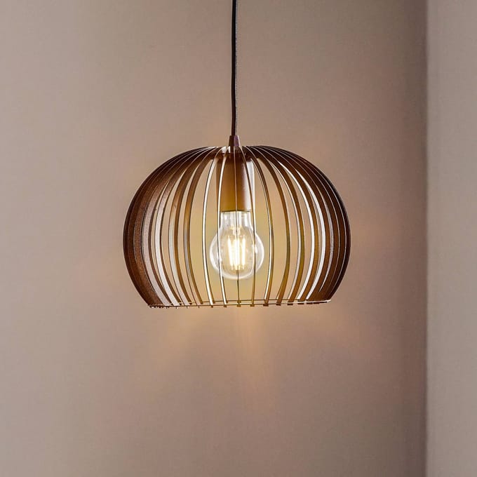 TEMAR LIGHTING Hanglamp Larus van zwart staal, 1-lamp