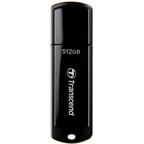 Transcend JetFlash 700/730 – USB-stick – 512 GB – Zwart – USB-A 3.2 Gen 1