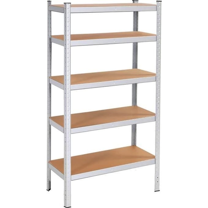Springos Opbergrek | Stellingkast | Stellingkast Metaal | 180 x 90 x 30 cm | 875 kg
