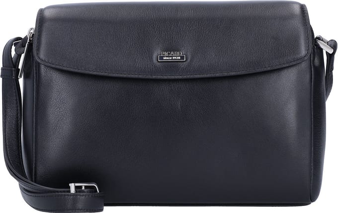PICARD Leren Schoudertas Really Crossbody Bag Black Zwart