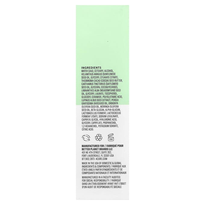 Ultra Hydraterende Plantaardige Ceramide Dagelijkse Gezichtscrème, 50Ml (1,7 fl oz) white