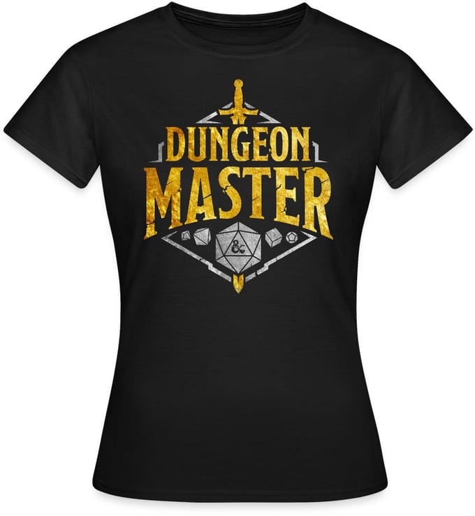 Dungeons And Dragons Dungeon Master Zilver En Goud T-Shirt Dames