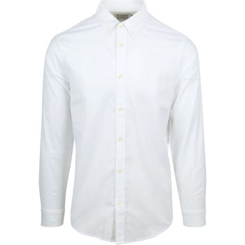 Overhemd Lange Mouw Scotch &amp; Soda Core Oxford Overhemd Wit