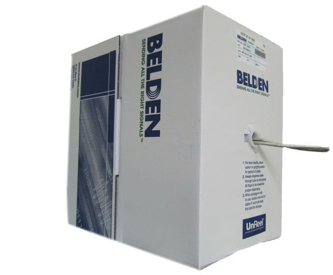 Belden 1583E Cat5e UTP netwerk kabel stug 305 meter 100% koper