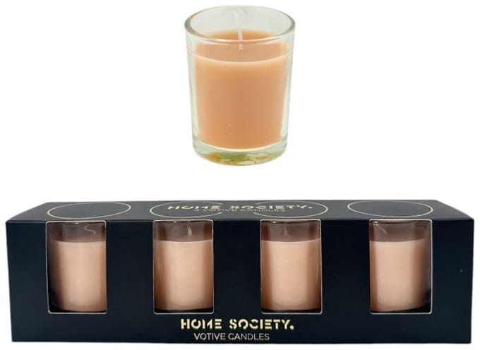 Home Society Votive Candles Peach
