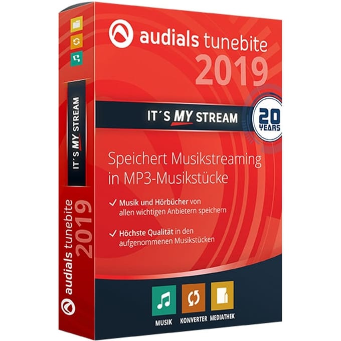 Audials Tunebite 2019 premium muzieksoftware, [download] [onmiddellijke levering].