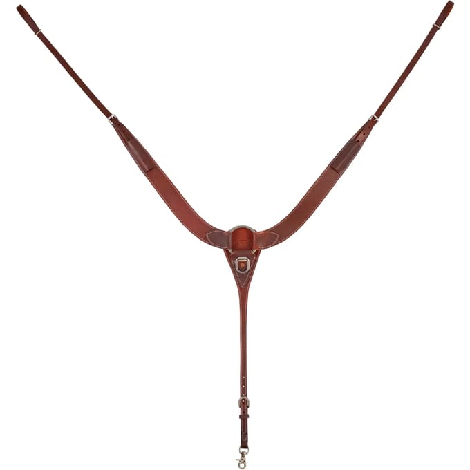 Jachtnekband voor paard met decorative western stiksels Pool's