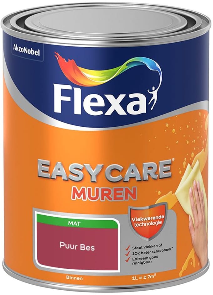 Flexa - Easycare Muren - Puur Bes - Mengverf - 1 L