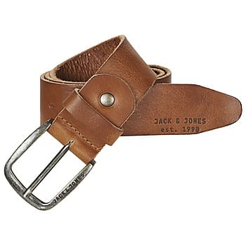 Jack & Jones JacPaul Riem Lichtbruin Leer Zilveren Gesp - 95