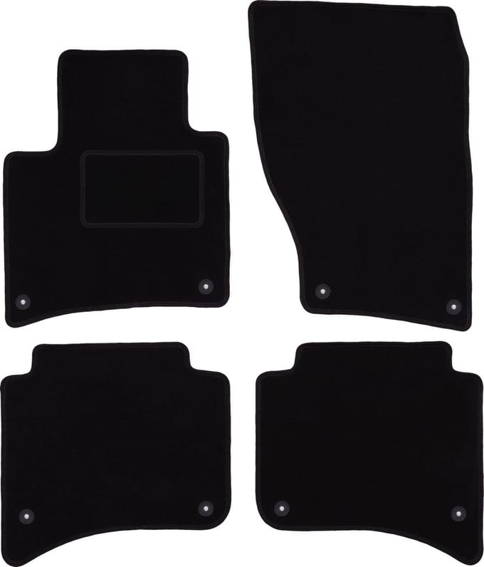 Zwarte veloursmatten voor: Porsche Cayenne II SUV (2010-)