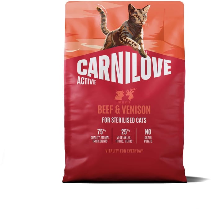 Carnilove active adult sterilised all breeds beef / venison