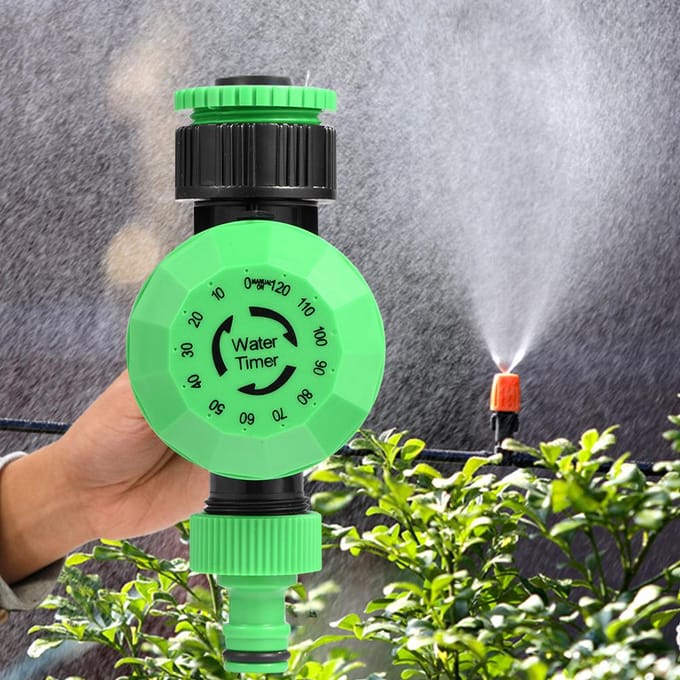 2 120 Minuten Buiten Tuinslang Water Timer Irrigatie Controller Automatische Afsluiting green