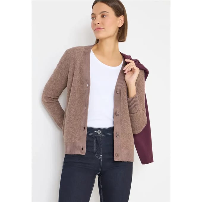 Zacht bouclé vest