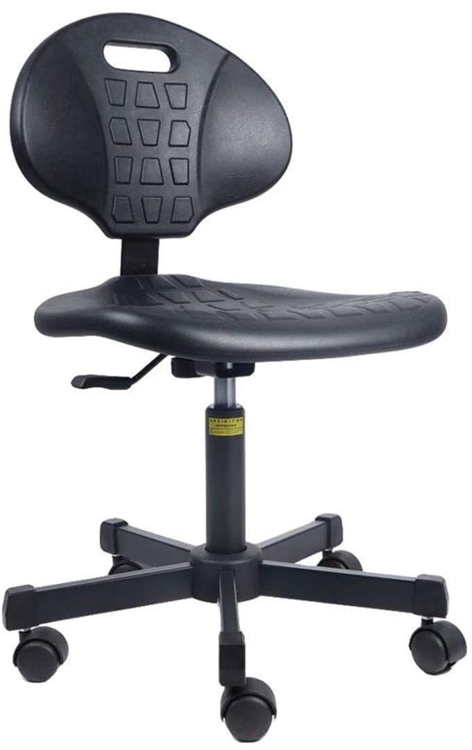 Dailygoods- Stoel Ergonomisch - Polyurethaan - Stalen Basis - Verstelbaar 40 cm/53 cm - Comfortabel - Modern Design - Bureaustoel