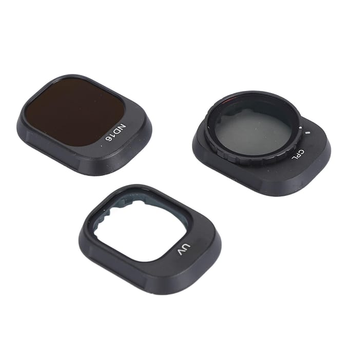 3 stuks Lensfilterset voor MINI 4 PRO UV CPL ND16 Meerlaagse Nano Coating Ultralichtgewicht Drones black
