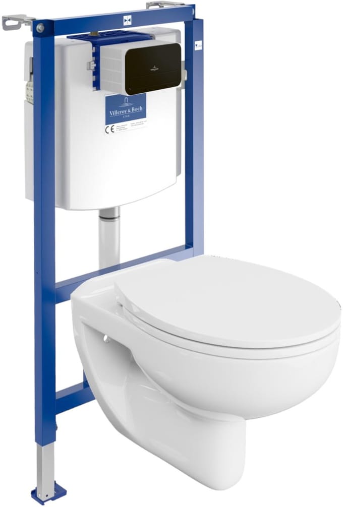 LAVITA complete toiletset ARCTIC randloos zwart