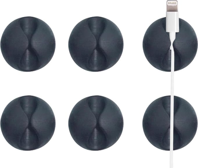 Kabel Organizer - Kabel Management - Kabelhouder - Kabelclips - Kabelklem - Cable Management - Zwart - 10 stuks