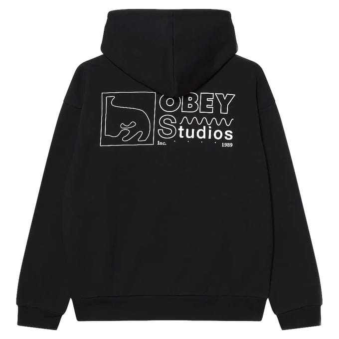 fenol Obey nico extra zware fleece - zwart