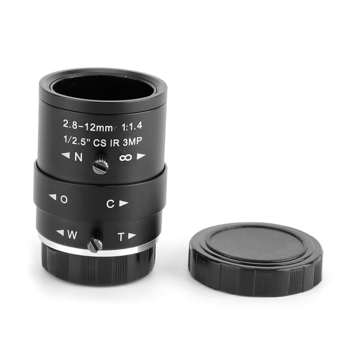 1080P HD Handmatige Apertuur Zoom 2.8-12mm Brandpuntsafstand Lens voor Beveiligings CCTV Camera black