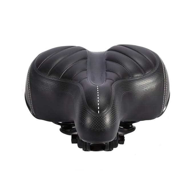 Selle de vélo de route et de montagne confortable et large avec rembourrage souple gray