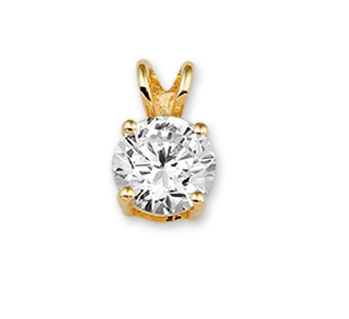 14K Geelgouden hanger zirkonia - PSN4018394