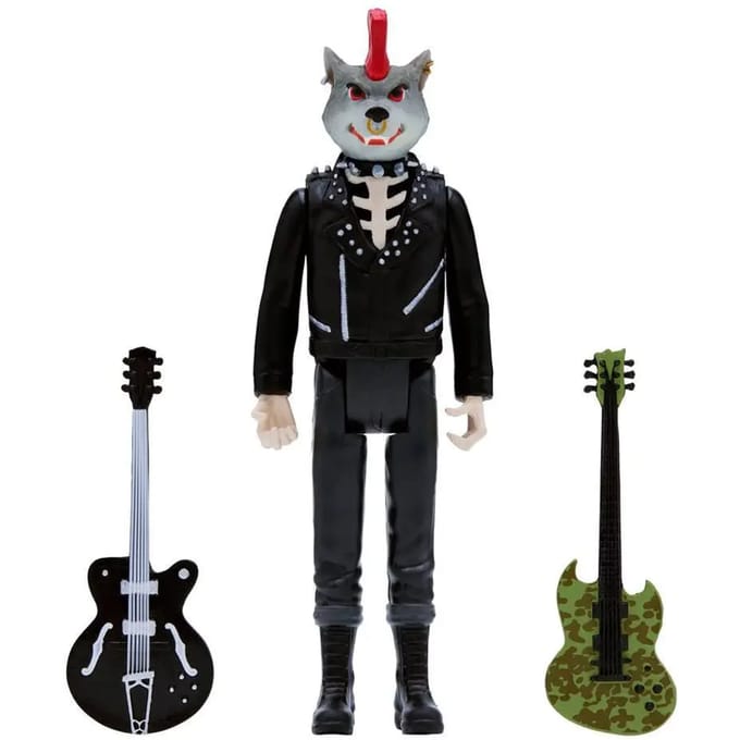 Verzamelaarsbeeldje Super7 Rancid ReAction Skeletim (Wolf Head)