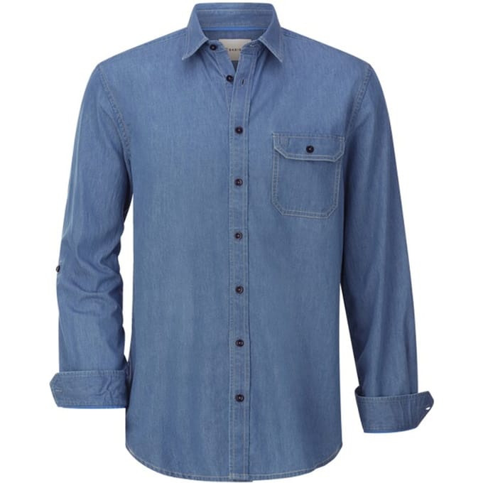 Babista herren Denim Overhemd - 45/46 - lichtblauw - Plus Size