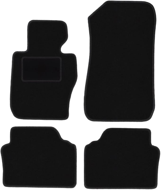 Zwarte velours vloermatten voor: BMW 3 E90 xDrive sedan (2004-2011)