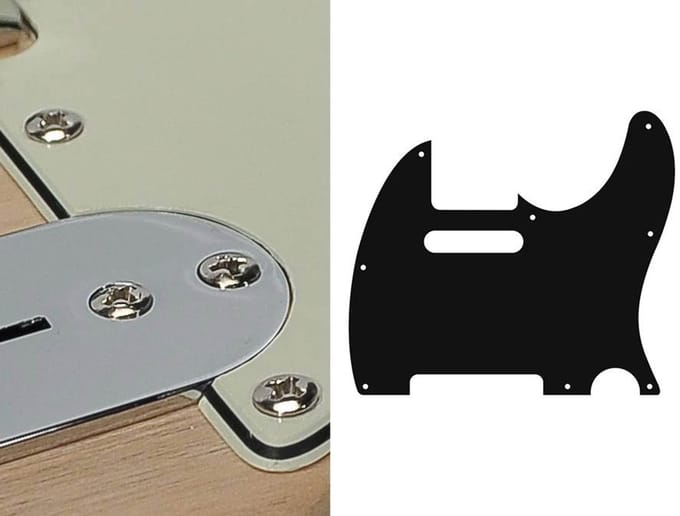 Boston TE-310-M pickguard, Teaser, standard, 3 ply, mint green