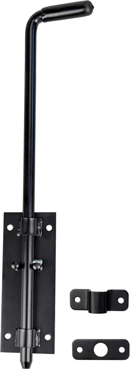 Deur Grendel - Slot Sluiting - Veilige Toegang - Robuuste Constructie - 420mm Lengte - Zwart