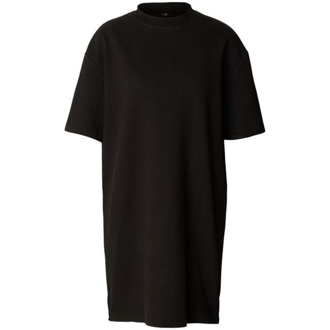 Urban Classics Ladies Structured Jersey Tee Dress Dames Mini-jurk - zwart - XL