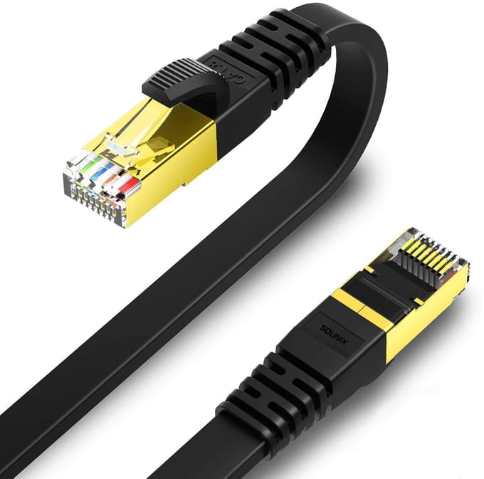 Sounix Internetkabel Cat 6 - Netwerkkabel - F/FTP - RJ45 Flat Netwerkkabel - Afgeschermd - 10 meter