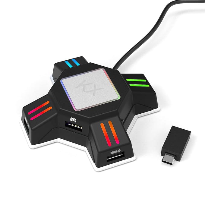 Toetsenbord Muis Adapter Draagbare Muis Toetsenbord Converter Adapter Vervanging voor zwart