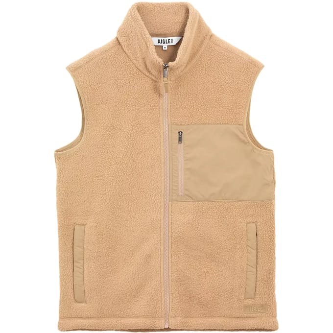 Lichte sleeveless sherpa vest met borstzak Aigle T-Kit