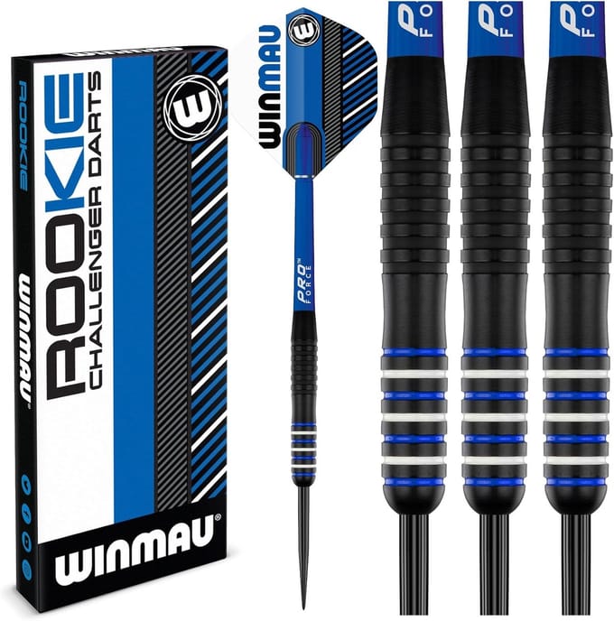 Winmau - Dartpijlen Brass Darts Rookie 20 Gram - Blauw