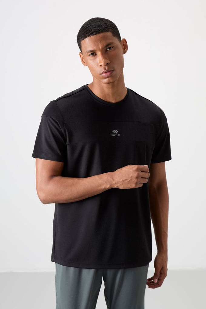Heren Color Block Crew Neck T-Shirt