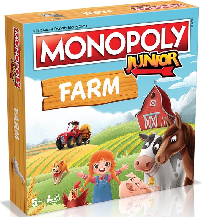 Winning Moves Junior Monopoly - Bordspel - Farma - Engels