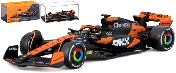 Bburago McLaren Mcl 38 - Modelauto - Schaal 1:43 - Oranje/Zwart