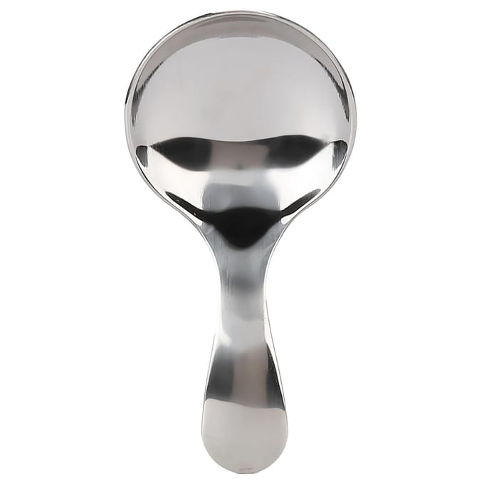 Cuillère multifonctionnelle en acier inoxydable à manche court pour glace, sucre, thé, sel, café white