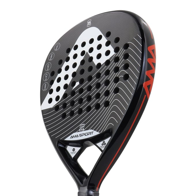 AMASSORT Top 3K Koolstofvezel Plaat Racket Fabriek Professioneel zwart