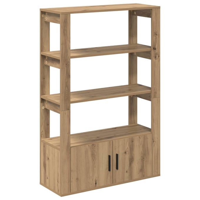vidaXL - Dressoir - artisanaal - eikenkleurig - 30 - x - 80 - x - 119,5 - cm