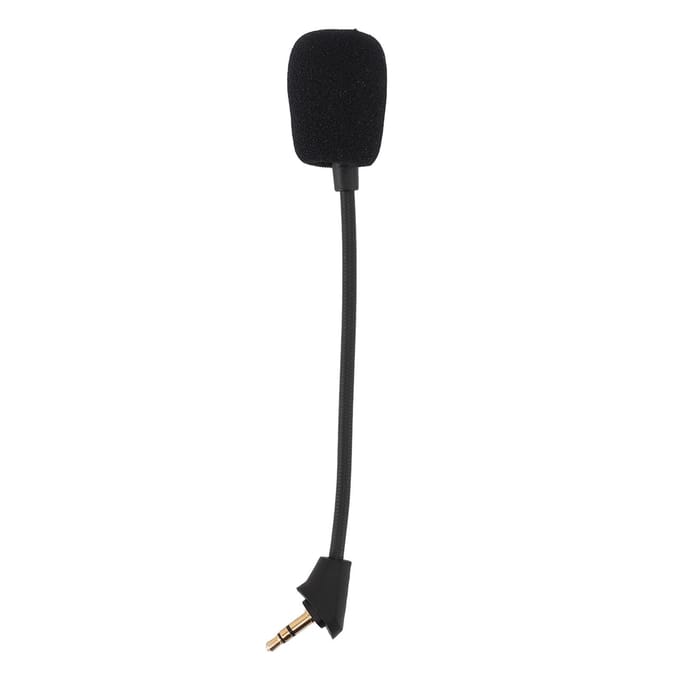 Microphone de jeu de remplacement avec prise jack 3,5 mm et microphone amovible antibruit pour Kingston
