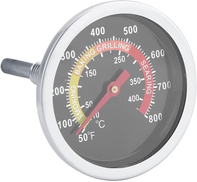 Dailygoods- Temperatuurmeter RVS - BBQ Thermometer - Grill Temperatuurmeter - Hitte Indicator - Celsius/Fahrenheit Display - Hoogwaardige behuizing - Grillthermometer