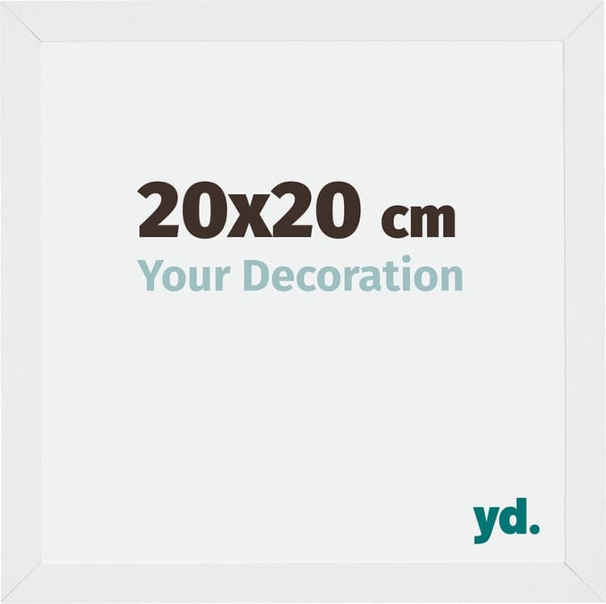 Your Decoration - Fotolijst 20x20 cm - MDF - Wit Hoogglans - Mura