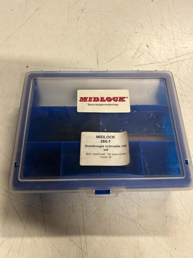 Midlock gloeibougiegat schroefdraad reparatie set 260-7
